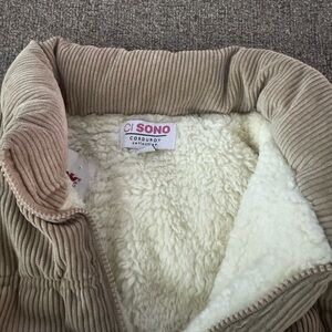 Ci Sono Khaki Vest with White Trim